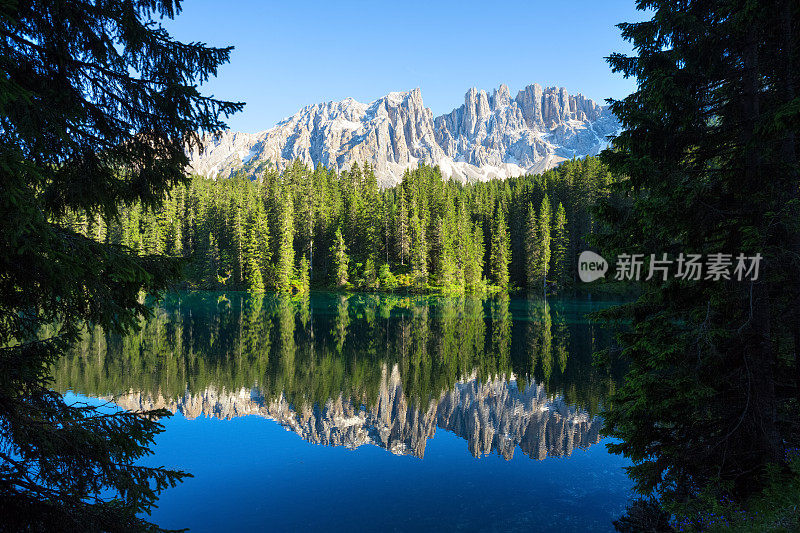 爱抚湖- Karersee, Trentino-Alto Adige，意大利